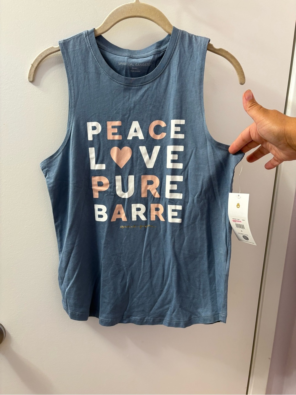 Spiritual Gangster Blue Tank NWT Small/Retails $58 PTP 19/L 23